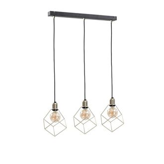 Netlighting Taho Bar Pendant Ceiling Light Gold 60cm 3x E27
