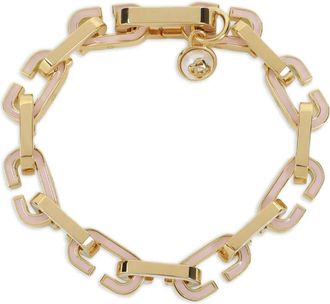 Casablanca chain charm brass bracelet - unisex - Gold Plated Brass/Enamel - One Size
