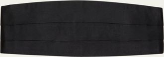 Charvet Mens Satin Pleated Cummerbund