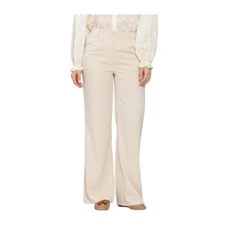 Ydence Ydence - Pants Solange - Dames - Broeken - Beige - Maat: L Poliester
