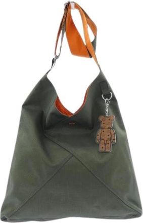 MCM Pre-owned Shoulder Bags, male, Green, Size: ONE SIZE Pre-owned Be@Rbrick Shoulder Bag