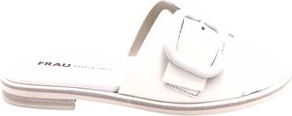 Frau Leather Slipper - Dames - Sandalen - Beige - 38 EU - Leer - Schoenen