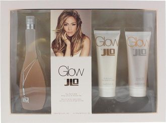 Jennifer Lopez Womens Glow EDT Spray 100ml + Body Lotion 75Ml + Shower Gel - One Size