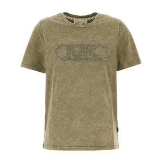 Michael Kors Dames, Tops, Groen, Maat: XS Katoen