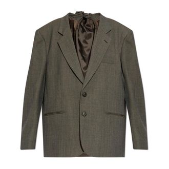 Maison Margiela Blazers, female, Brown, Size: XS Wool blazer