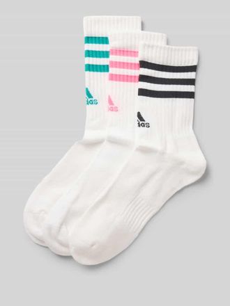 adidas Socken mit Label-Detail im 3er-Pack in Weiss, Gr&ouml;&szlig;e 39-42