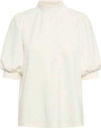 MY ESSENTIAL WARDROBE Puff Blouse Snow White Vrouwelijke Stijl - Dames - Blouses - Beige - L - Overhemden