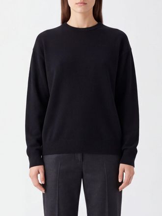 Extreme Cashmere Maglia girocollo in puro cashmere con spalle scese e bordi a costine