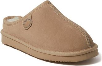 Dearfoams Fireside Greta Genuine Shearling Clog Slipper in Sand at Nordstrom, Size 10