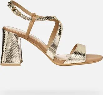 Geox New Eraklia 80 T01 Woman Light Gold/beige, Size: 36,5