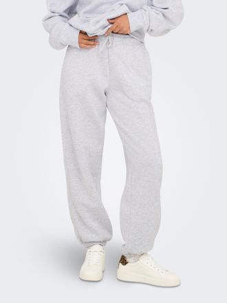 Only Sweathose ONLY ONLBEST CUFF PANT SWT NOOS, Damen, Gr. XS (34), N-Gr, grau (light grau melange), Sweatware, Obermaterial: 65% Polyester, 35% Baumwolle,