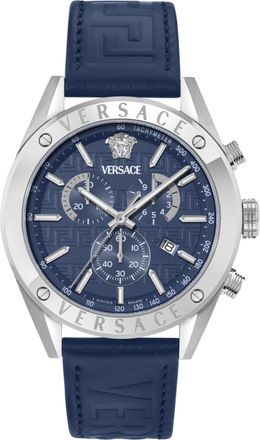 Versace Athletic Chrono Leather Strap