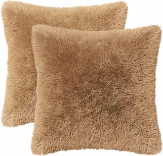 vidaXL Funda De Almohada 2 Pcs Heerlen Topo 30 X 30 Cm Fleece Pv Vidaxl