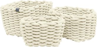 WENKO Tom Tailor Juego De Cestas Trenzadas Beige Modernas