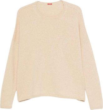 Apuntob Round-neck Truien - Dames - Ronde hals truien - Beige - XS - Truien & Vesten