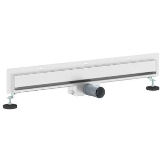 vidaXL Scarico Doccia Da Parete Argento 70 Cm Acciaio Inox 304 Vidaxl