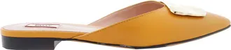 Bally Claudie Lizzie Leather Mules, Brand Size 37 ( US Size 6.5 )
