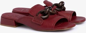 Pedro Garcia Enna Slingback Loafer in Red Leather
