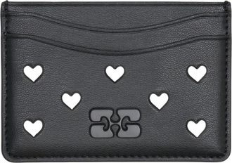 Ganni Womens Card Case Black Synthetic Cases