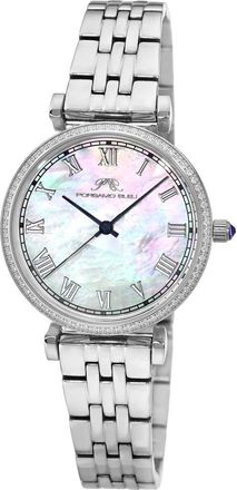 Porsamo Bleu Emma Mother-of-Pearl Dial Bracelet Watch in Iridescent/Silver at Nordstrom Rack
