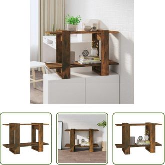 vidaXL Divisorio - Libreria/Divisorio Rovere Fumo 80x30x51 cm
