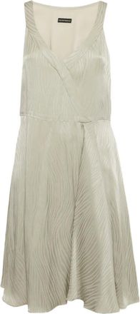 Emporio Armani Mini-jurk met wafelpatroon - Grijs