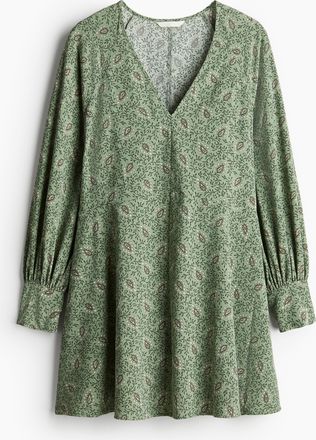H&M Ausgestelltes Kleid - Green
