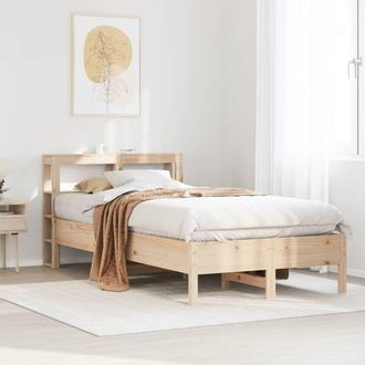 vidaXL Estructura De Cama Sin Colch&oacute;n Madera Maciza De Pino 120x190 Cm Vidaxl