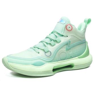 Generic Unisex High Top Basketball Shoes are Breathable Lightweight Comfortable for Sports Training Boots Walking Shoes(Green,3.5 UK)