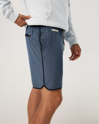 Vuori Clothing Banks Shorts Unlined 7 | Azure Linen Texture | Medium