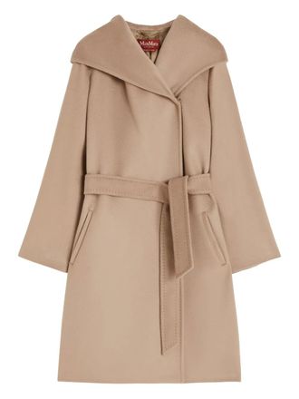 Max Mara hooded belted coat - Brown