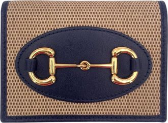 Gucci Gucci leren portemonnee met paardenbitmotief uit 1955