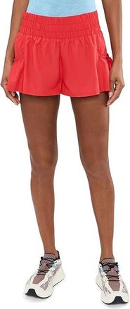 Free People Movement Get Your Flirt On Shorts Womens Shorts Grapefruit : MD (Womens 8-10), Polyester
