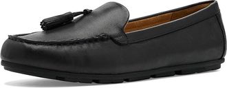 Easy Spirit Joandra Womens Flat Shoes Black Leather : 9.5 W (D)