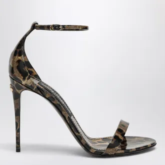 Dolce & Gabbana Keira leopard-print leather sandals