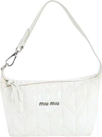 Miu Miu Pre-owned Shoulder Bags, female, White, Size: ONE SIZE Pre-owned Shoulder Bag