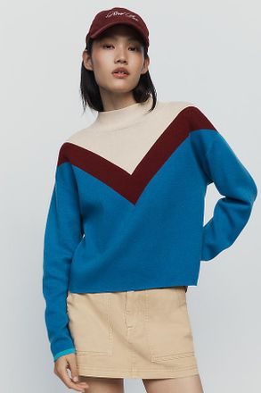 Maeve Carys Mock Neck Pullover Sweater