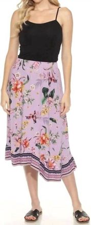 Johnny Was Janie Favorite Asymmetric Skirt In Willah Lavender