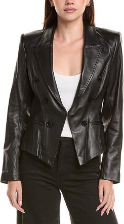 L'agence LAgence Andalusia Leather Blazer