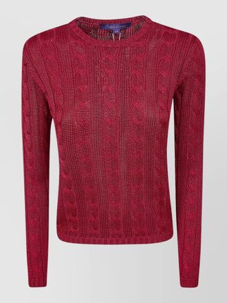 Ralph Lauren cable knit crew neck long sleeve pullover