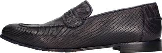 J.P. David Leren Moccasins - Heren - Loafers - Blauw - 39 EU - Leer - Schoenen