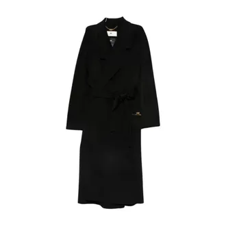 Elisabetta Franchi Mujer, Abrigos, Negro, Talla: XS