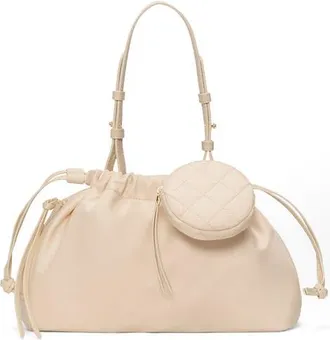 MZ Wallace Small Waverly Nylon Shoulder Bag in Buff at Nordstrom