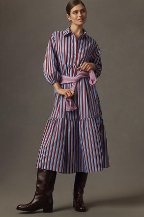 Maeve The Bettina Tiered Shirt Dress by Maeve