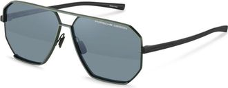 Porsche Design P8995 D187 Mens Sunglasses Green Size 63