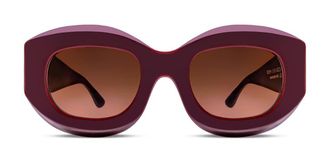 Thierry Lasry Trophy 2115 Womens Sunglasses Burgundy Size 50