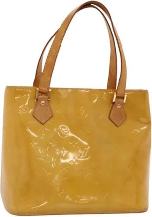 Louis Vuitton Tweedehands leren Louis Vuitton tassen - Dames - Vintage Handtas - Beige - ONE Size - Leer - Vintage