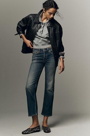 Re/Done High-Rise Crop Slim Jeans