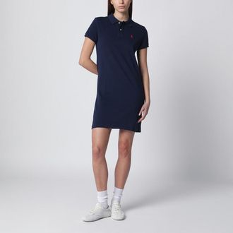 Polo Ralph Lauren Mini abito a polo in cotone blu navy
