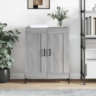 vidaXL Vidaxl - Aparador De Madera De Ingenier&iacute;a Gris Sonoma 69,5x34x90 Cm